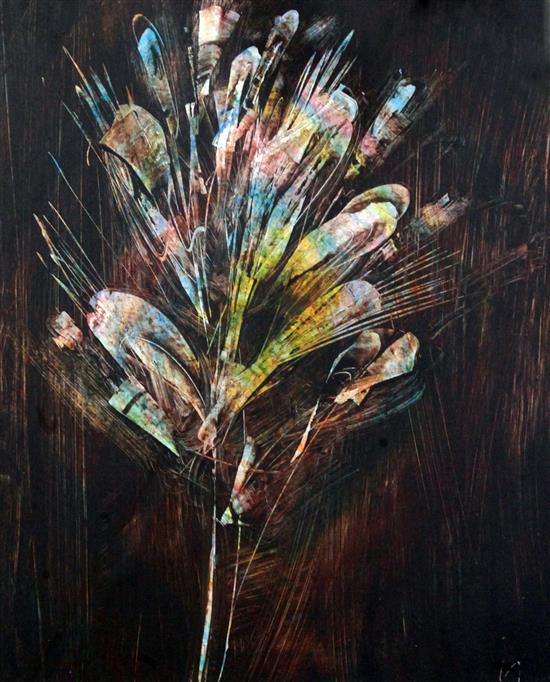 Sidney Nolan (1917-1992) Still life of flowers, 11.75 x 9.75in.